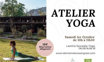 Atelier Yoga le samedi 1er octobre