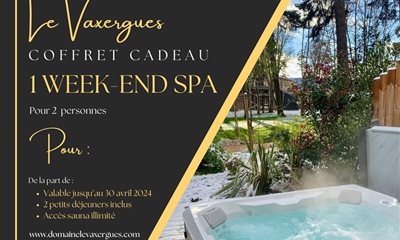 Weekend avec spa pour 2, le cadeau de Noël idéal