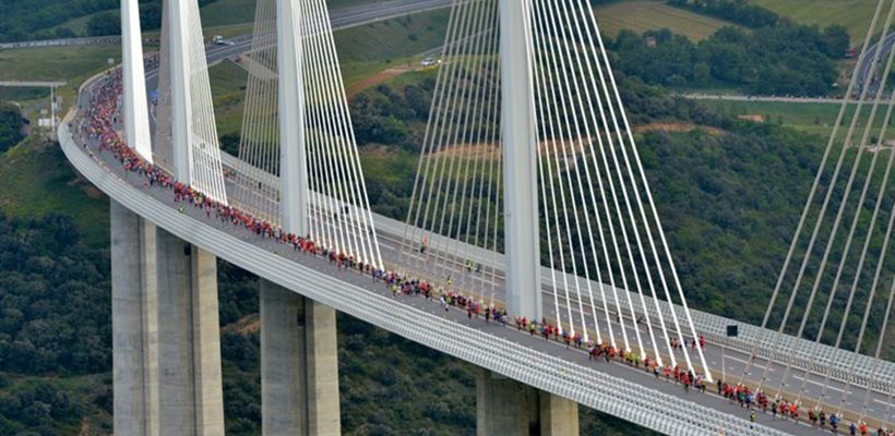 course viaduc millau 